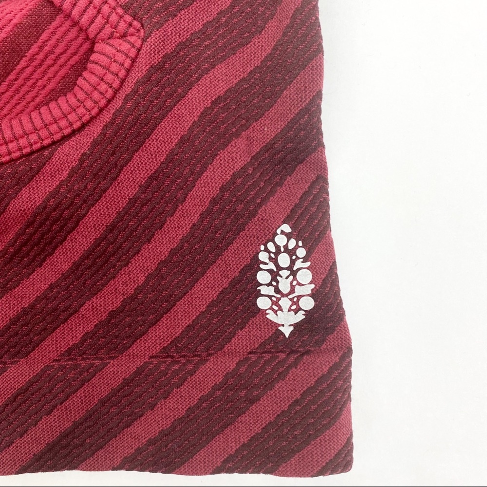 Free People Movement Seamless Ohana Yoga Cami Crop Top: Wine - Picture 8 of 9